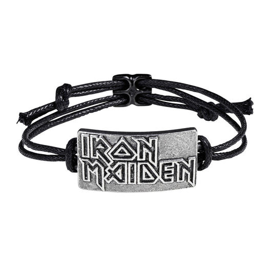 Iron Maiden Logo Cord Bracelet